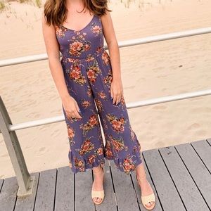 American Eagle Floral Jumpsuit